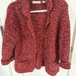Marisa Christina Red Textured Blazer
